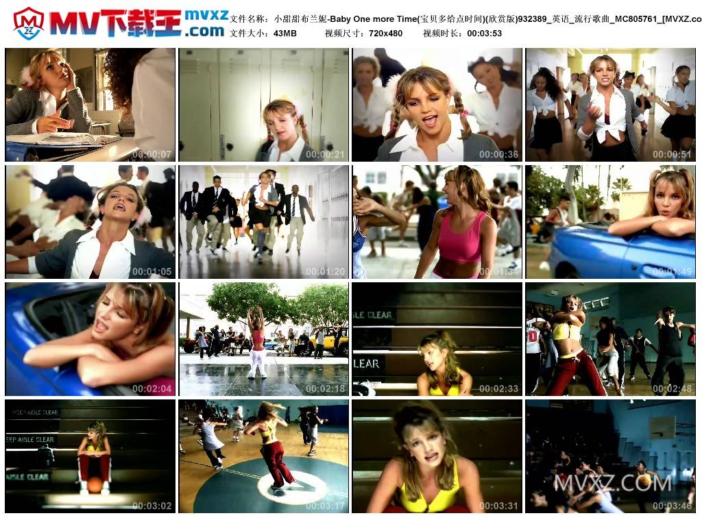 小甜甜布兰妮-Baby One more Time(宝贝多给点时间)(欣赏版)932389_英语_流行歌曲_MC805761